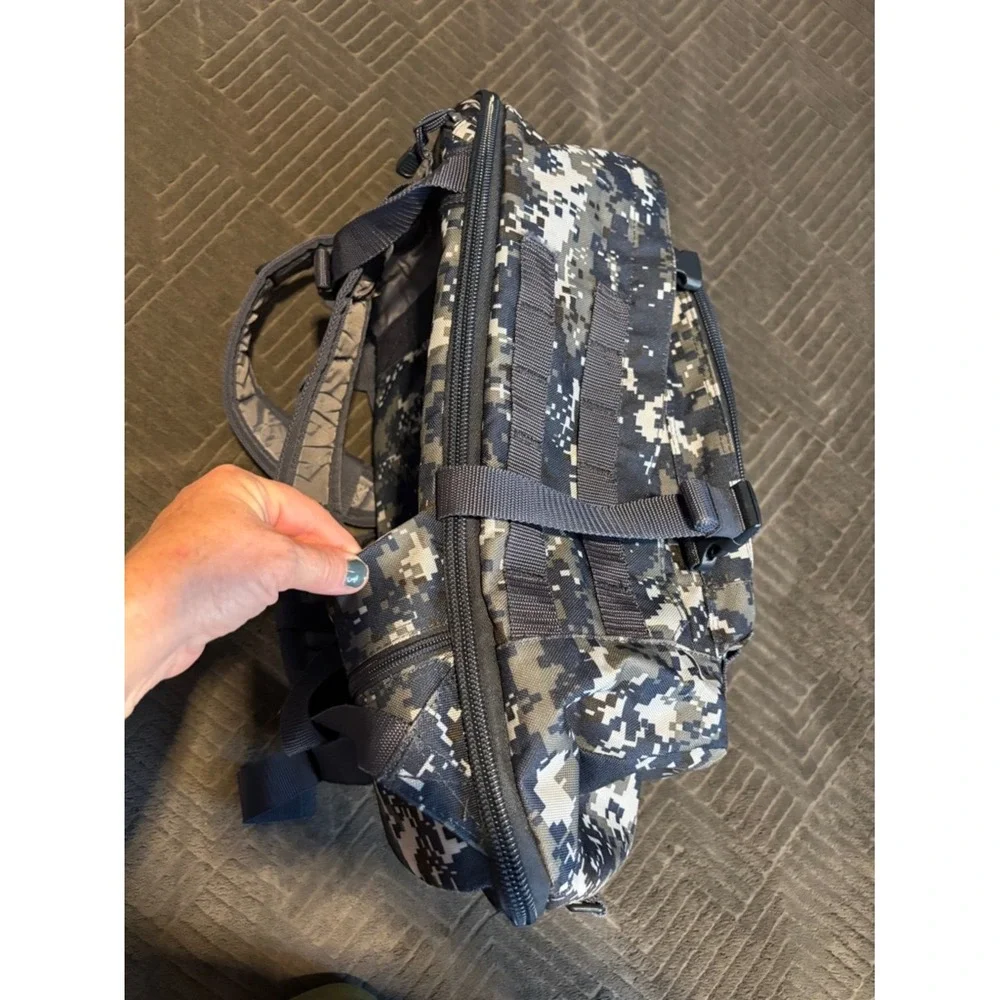Tactical Backpack Digital Camo Large Military Assault Rucksack Grey Black‎